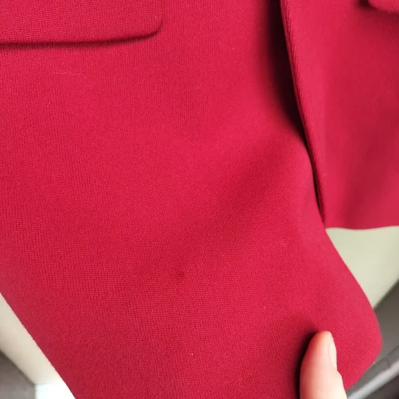 Ralph Lauren Collection Purple Label Red Single Breasted Equestrian Blazer